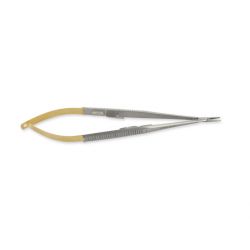 Porte-Aiguille Ligne Gold Castroviejo Droite - 14cm - Pointe Rêche