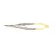 T.C. Micro Porte-Aiguille Ligne Gold Barraquer - 13cm - Bouts Lisses