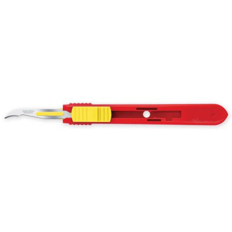 Coupe Fils avec Lame en Acier Inox Rétractile Swann-Morton - Stérile - Boite de 25