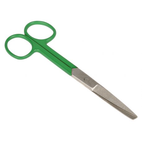Ciseaux Droits en Acier Inox - Ronds/Pointus - 14cm