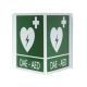 Panneau Double DAE en Aluminium 34x36cm - Pour Défibrillateur