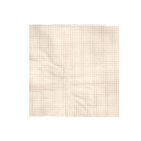 Papier Thermique ECG 215mm x 25m - Rouleau - Grille orange - Boite de 5
