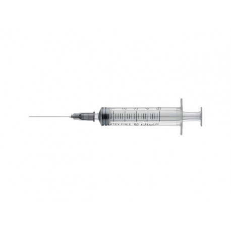 SERINGUE - avec aiguille 21 G - cône Luer central - 5 ml