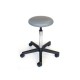 TABOURET - gris - avec roulettes