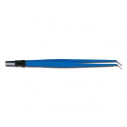 PINCES BIPOLAIRES - coudée - 20 cm - pointes rondes 1 mm