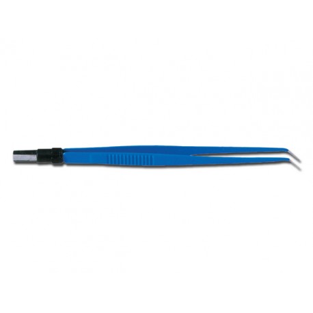 PINCES BIPOLAIRES - coudée - 20 cm - pointes rondes 1 mm