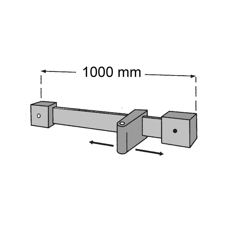 Attache avec support câble pour rail mural médical