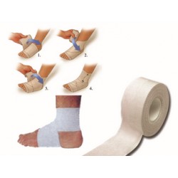 BANDE DE TISSU BLANC - 14 m x 5 cm - pour cheville