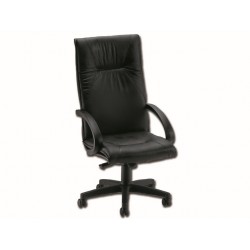 FAUTEUIL PIVOTANT « EXECUTIVE » SALISBURGO - CUIR - noir