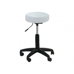 TABOURET EN SKAY AVEC HAUTEUR RÉGLABLE - blanc