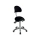 TABOURET ERGO - avec dossier - noir