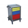 CHARIOT MODULAIRE - en acier inoxydable avec 2 + 1 + 1 tiroirs
