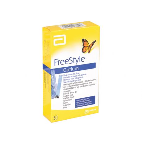 Bandelettes Glucose Abbott Freestyle Optium