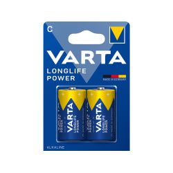 Piles Alcalines Varta - Half Torch C - Paquet de 2