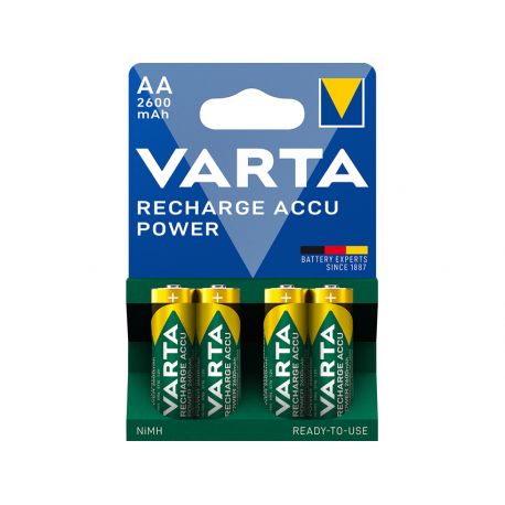 Piles Rechargeables Varta Power Play - Stilo AA