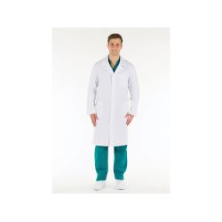 Tablier Médical en Coton Blanc - Homme - T40 à 54