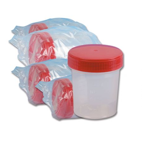 Récipient Urine - Salle Blanche - 120ml - Boite de 250