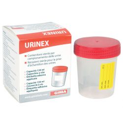 Récipient Urine avec Boite - Stérile - 120ml - Boite de 100