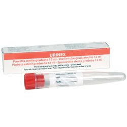 Tube de Test pour Urine avec Boite - Stérile - 12ml - Boite de 100