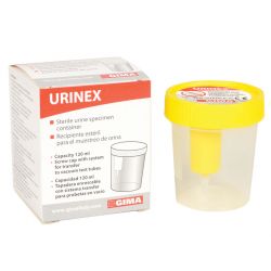 Flacon Urine avec Point de Prélèvement - 120ml - Boite de 100